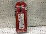 Coca-Cola Refreshing Thermometer Vintage Wall Sign