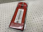 Coca-Cola Refreshing Thermometer Vintage Wall Sign