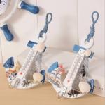 Anchor Shaped Nautical Thermometer Wall Hook
