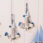 Anchor Shaped Nautical Thermometer Wall Hook