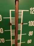 Rolling Rock Beer Vintage Tin Thermometer 1998