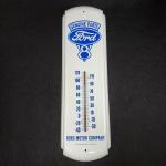 Ford Motor Company V8 Vintage Thermometer Metal Sign