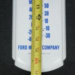 Ford Motor Company V8 Vintage Thermometer Metal Sign