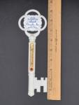 Key Shaped Vintage Advertising Thermometer - Lorack Chevrolet