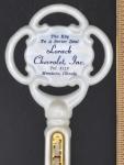 Key Shaped Vintage Advertising Thermometer - Lorack Chevrolet