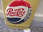 Vintage Pepsi-Cola Large Tin Wall Thermometer