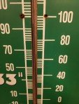 Rolling Rock Beer Vintage Tin Thermometer 1998