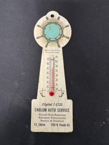 Enblom Auto Service Vintage Advertising Thermometer