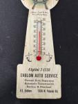 Enblom Auto Service Vintage Advertising Thermometer