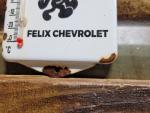 Vintage Chevrolet Porcelain Thermometer with Felix the Cat