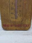 1940s Royal Crown Cola Metal Thermometer with Patina