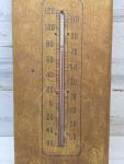 1940s Royal Crown Cola Metal Thermometer with Patina