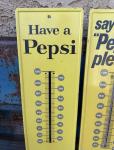 Vintage Pepsi Please Metal Thermometer - Non Working