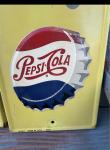 Vintage Pepsi Please Metal Thermometer - Non Working