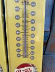 Vintage Pepsi Please Metal Thermometer - Non Working