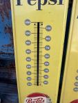 Vintage Pepsi Please Metal Thermometer - Non Working