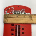 Chevrolet Corvette Sting Ray Metal Thermometer Red