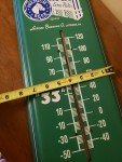 Rolling Rock Beer Vintage Tin Thermometer 1998