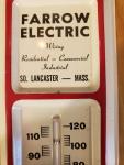 Farrow Electric Wiring Vintage Tin Thermometer