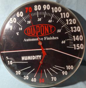 DuPont Vintage Automotive Paint Advertising Thermometer 12