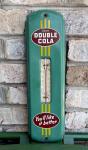 1950s Double Cola Metal Advertising Thermometer