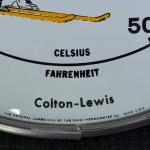 Ohio Thermometer Co. Vintage Jumbo Dial Wall Thermometer