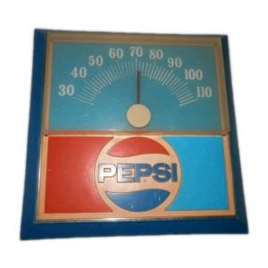 Vintage 1970s Pepsi Thermometer Sign 9 Inch