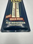 Tums Vintage Advertising Thermometer Metal Sign 9x4