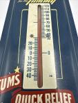 Tums Vintage Advertising Thermometer Metal Sign 9x4