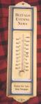 Vintage Buffalo Evening News Thermometer