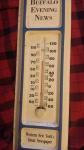 Vintage Buffalo Evening News Thermometer