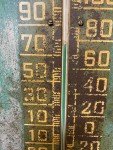 Vintage Double Cola Metal Thermometer Sign 27"x8
