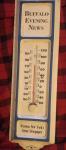 Vintage Buffalo Evening News Thermometer