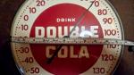 1950s Double Cola Glass Dial Thermometer