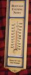 Vintage Buffalo Evening News Thermometer