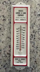 1960s Railroad Thermometer Store Sign - Costa’s Garden