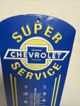Chevrolet Super Service Vintage Thermometer 12" x 4”