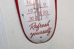 Coca Cola Vintage Cigar Sign Thermometer 8x30