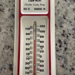 1960s Railroad Thermometer Store Sign - Costa’s Garden