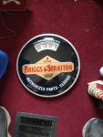 Briggs & Stratton Vintage Glass Pancake Thermometer