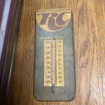 Royal Crown Cola Vintage Metal Thermometer Sign