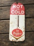 Vintage Dr Pepper "Hot or Cold" Tin Thermometer