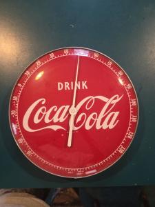 Mid Century 12" Coca Cola Advertising Thermometer