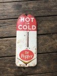 Vintage Dr Pepper "Hot or Cold" Tin Thermometer