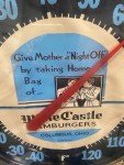 White Castle Vintage Thermometer Sign - 12" x 12