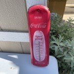 Vintage Coca-Cola Metal Thermometer Sign