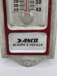Antique Anco Blades Auto Parts Advertising Thermometer