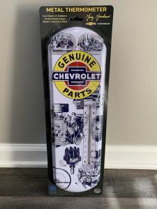 Chevrolet Metal Thermometer Vintage Advertising Sign