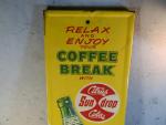 1963 Sun Drop Citrus Cola Metal Thermometer Sign