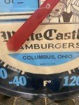 White Castle Vintage Thermometer Sign - 12" x 12